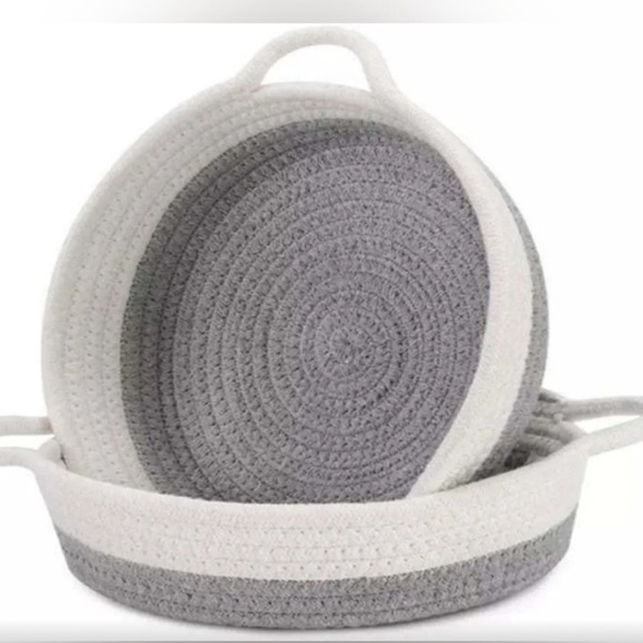 2 pack Cotton Rope Baskets - Picture 1 of 6